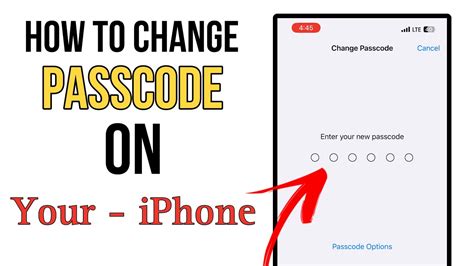change iphone passcode from computer.